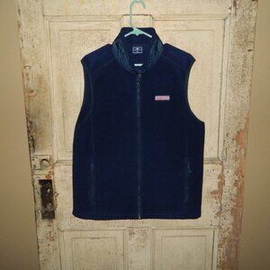 Vineyard Vines Martha's Vineyard Sleeveless Fleece Vest Size Mens M (QQ-10)